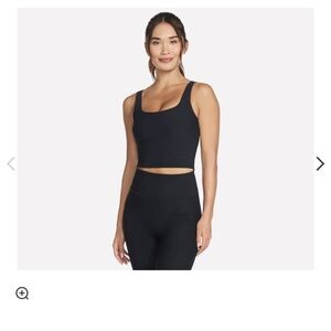 Skechers ribbed longline bra